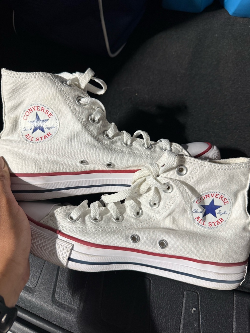 Converse White High Top Sneakers women